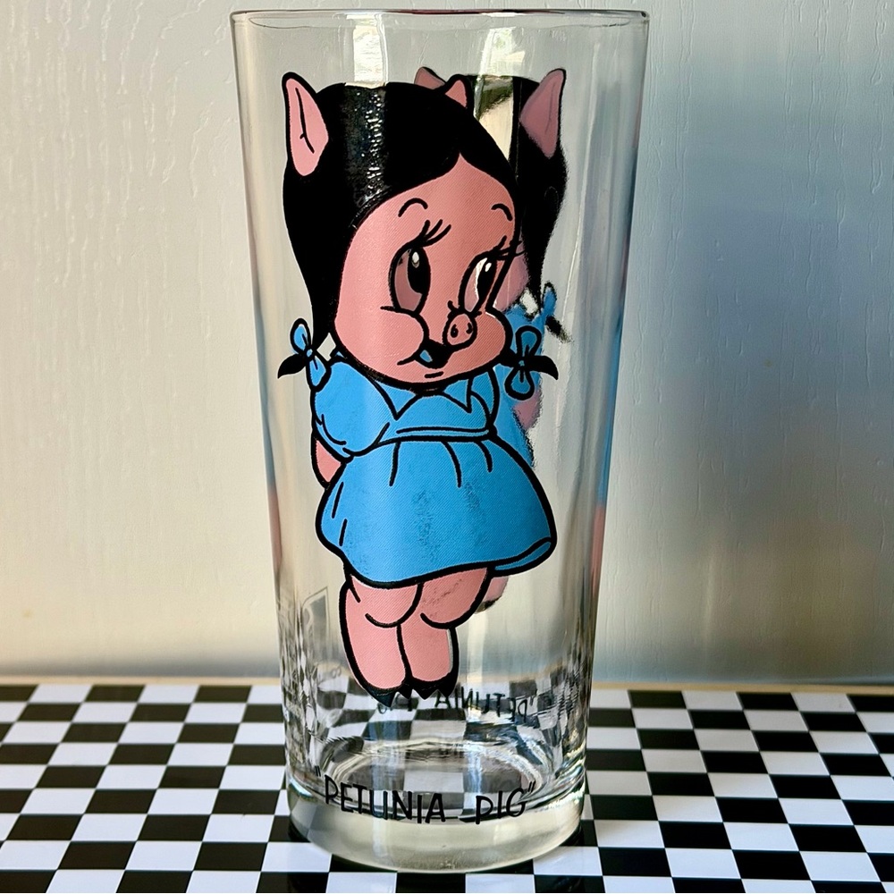 Petunia Pig 🐷 1973 Looney Tunes Pepsi Collectors Series Glass